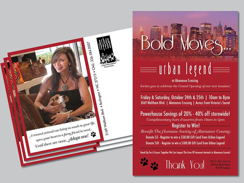 Direct Mail for a pet adoption service