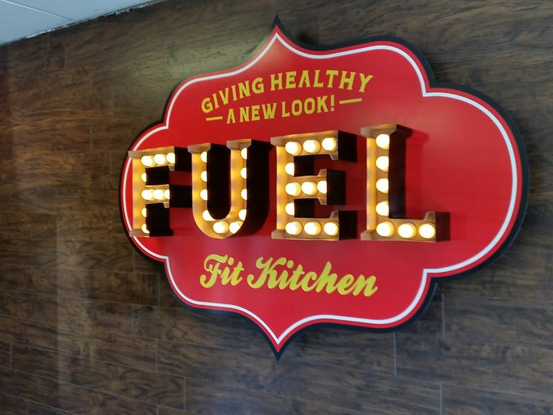 Interior Fuel Restaurant Signage