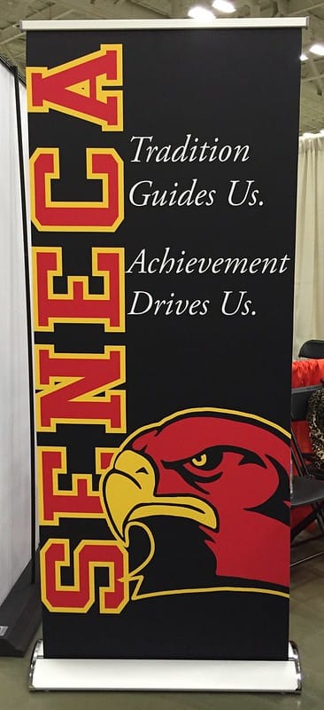 Pull Up Banner for a high school