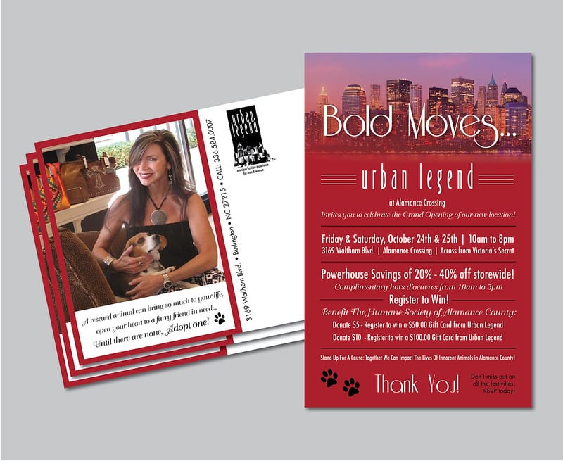 Direct Mail for a pet adoption service