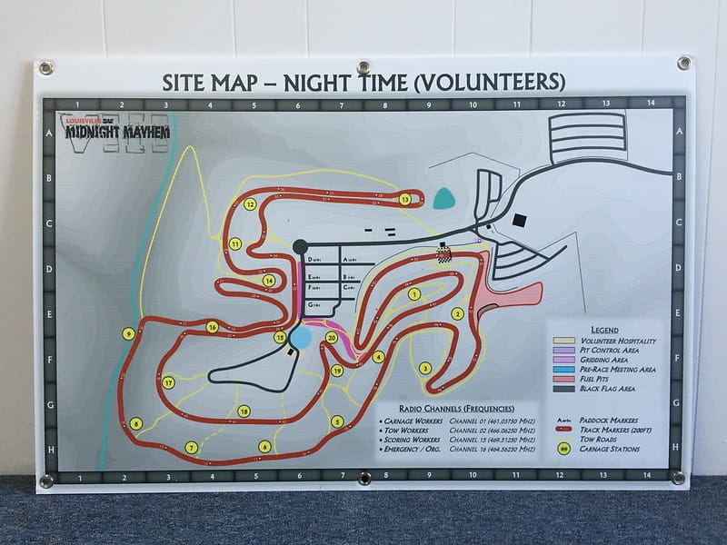 Site Map with wayfinder