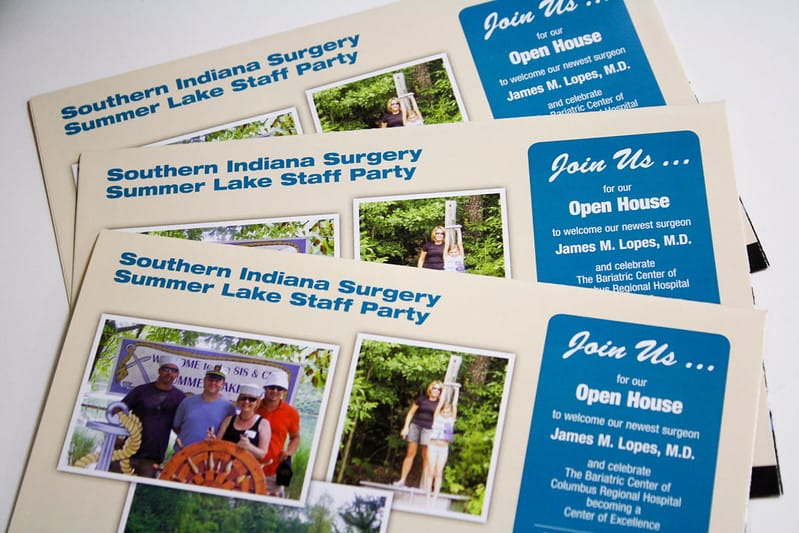 Flyers for a Indiana Surgery Staff Party