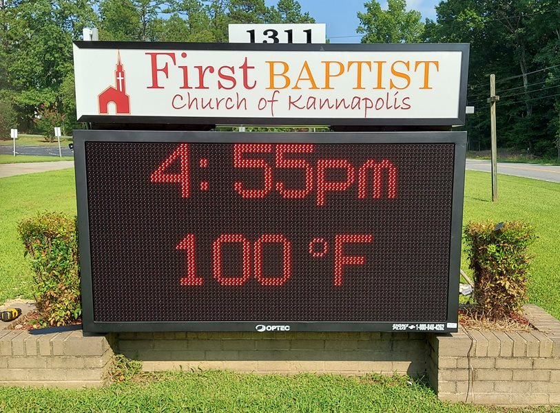 Church LED Signage with Monument